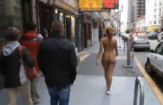 Ebony girl Leslie walks naked through crowded San Francisco streets xxx porn  video | Pervert Tube